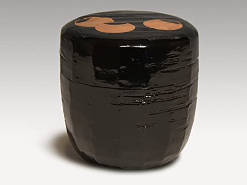 Amazon.co.jp: 田中健智（造）へぎ目面取りツボツボ蒔絵棗 共箱